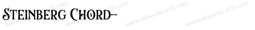 Steinberg Chord字体转换